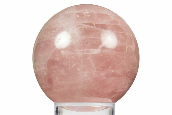 Polished Rose Quartz Sphere - Madagascar #323557